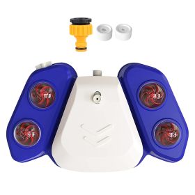 Blue-Yellow Color Options -- 1Pc Dog Water Fountain Multifunctional Automatic Pet Water Dispenser Outdoor Step-on Activated Sprinkler For Drinkin (Option: Blue)