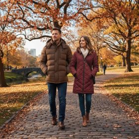 Helios The Heated Coat (Color: Mocha- 2XL, size: Extra Extra Large)